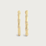 Bamboo Hoop Earrings