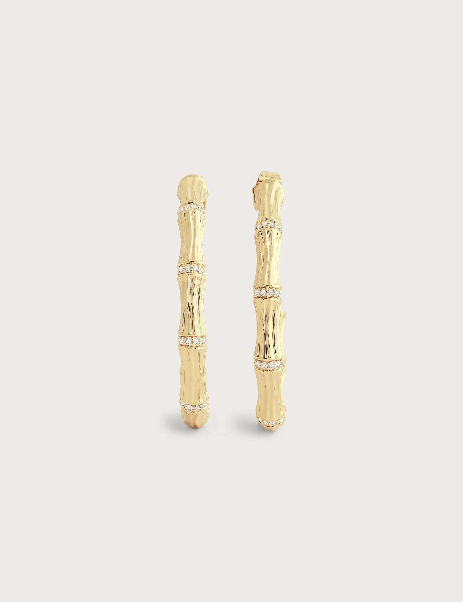 Bamboo Hoop Earrings