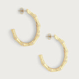 Bamboo Hoop Earrings