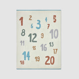 CozyChic Stroller Number Blanket | Honeycomb Multi