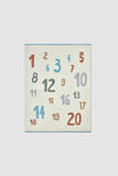CozyChic Stroller Number Blanket | Honeycomb Multi