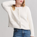 CozyChic Textured Button Front Cardigan