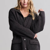CozyChic Rib Oversized Notch Collar Blazer