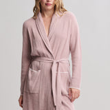 CCUL Contrast Scallop Ribbed Robe