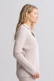 CCUL Lurex Rib Button Front Shirt