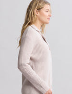 CCUL Lurex Rib Button Front Shirt