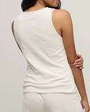 Barefoot Dreams Scallop V-Neck Tank | Sand Dune