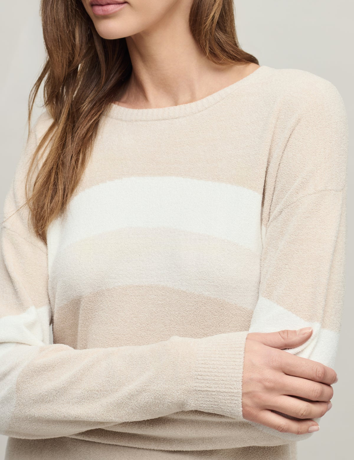 CozyChic Ultra Lite® Wavy Colorblock Pullover