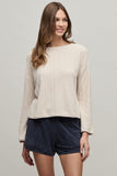 CozyChic Ultra Lite® Rope Stitch Boatneck Pullover
