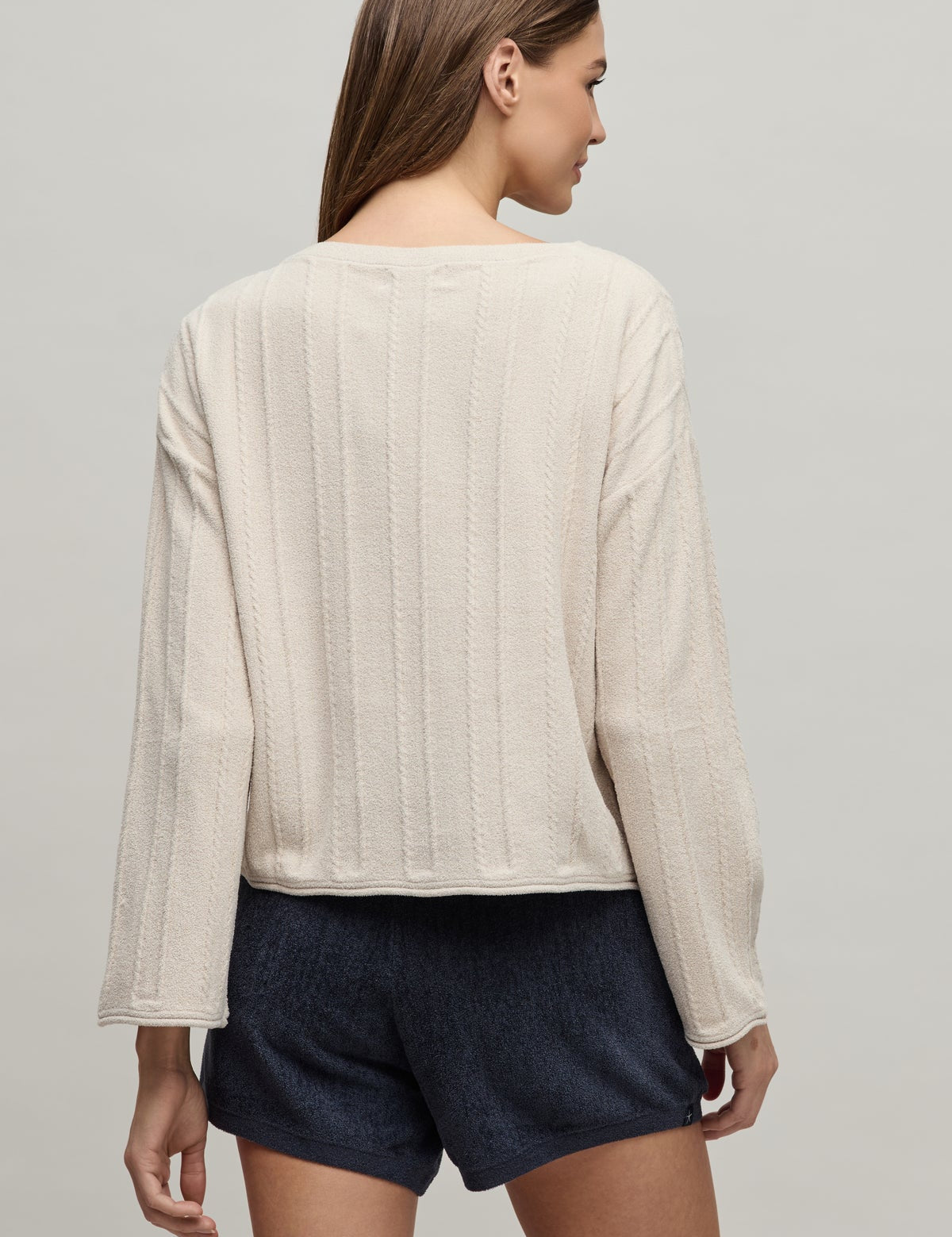 CozyChic Ultra Lite® Rope Stitch Boatneck Pullover