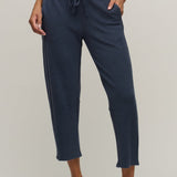 Brushed Fleece Seamed Ankle Pant