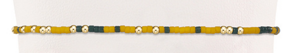 Gameday Hope Unwritten Bracelet | Dark Green-Golden Yellow