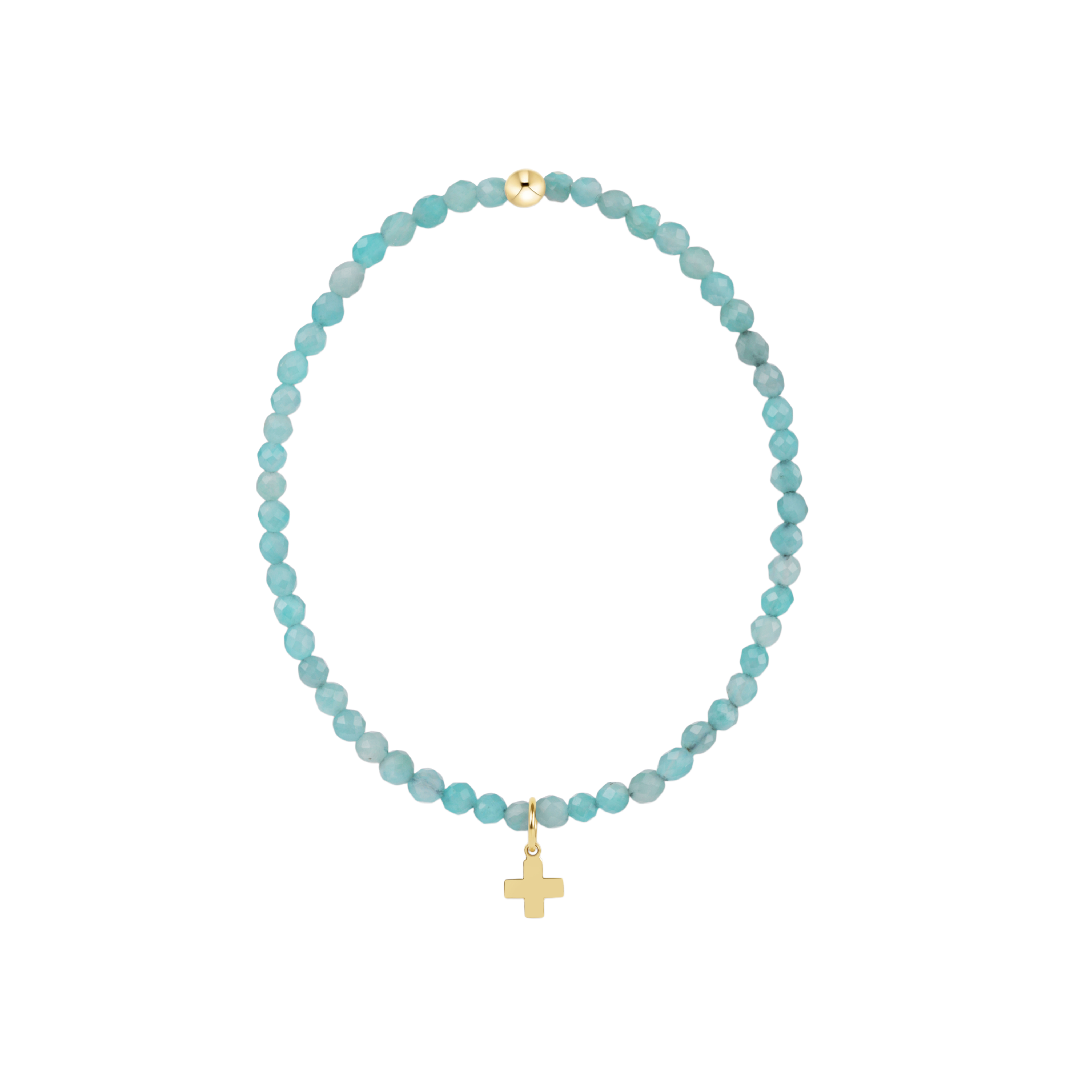 Classic 3mm Bracelet - Signature Cross Gold Charm