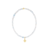 Classic 3mm Bracelet - Signature Cross Gold Charm