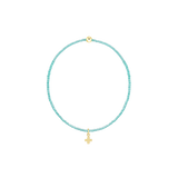 Hope Classic Signature Cross Small Gold Charm Bracelets | 26SS