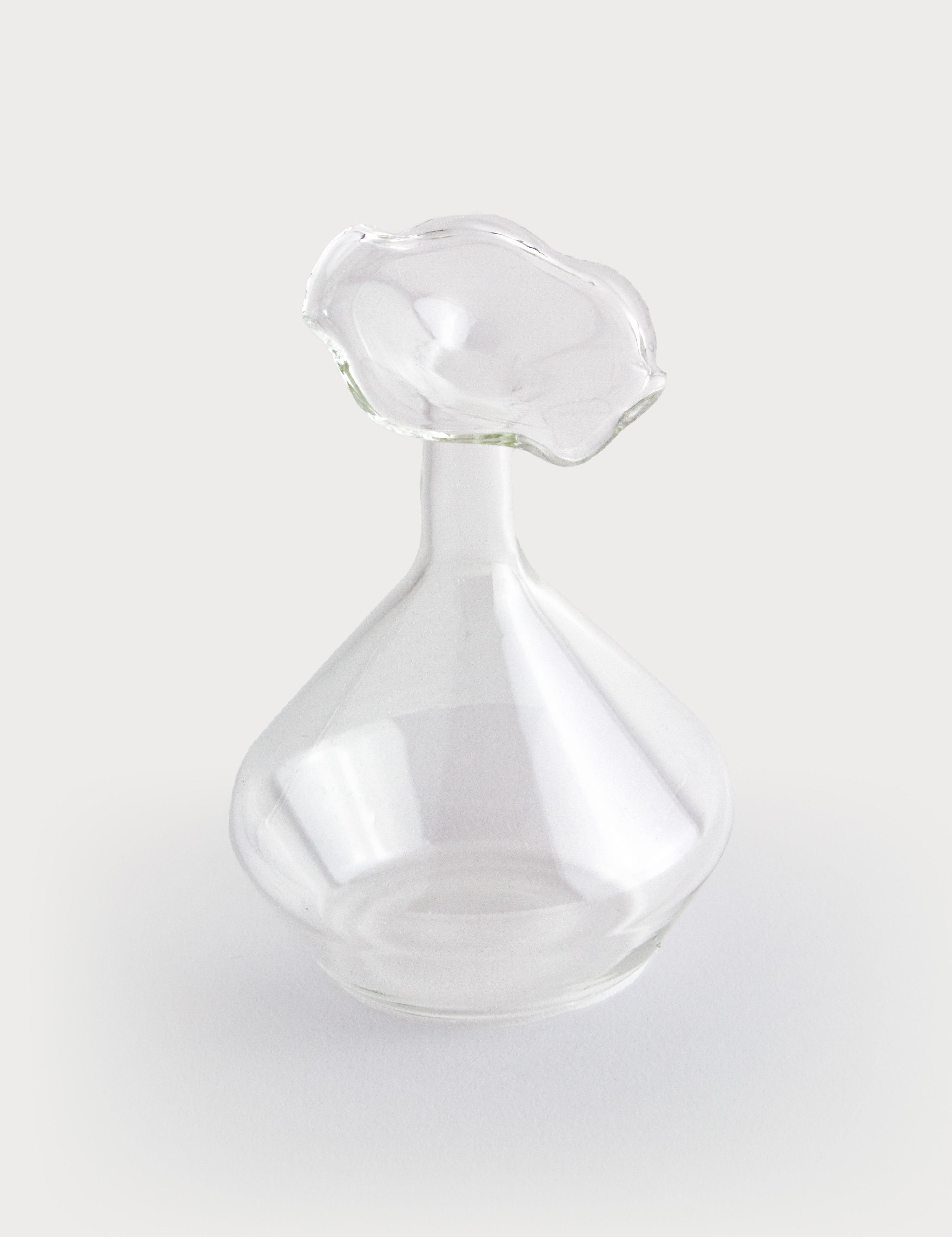 Glass Angled Neck Vase