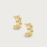 Bamboo Stacked Hoop Earrings-AnabelAram-14011117324