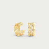Bamboo Stacked Hoop Earrings-AnabelAram-14011117324
