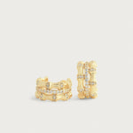 Bamboo Stacked Hoop Earrings-AnabelAram-14011117324