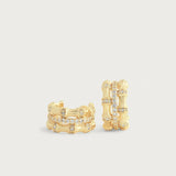Bamboo Stacked Hoop Earrings-AnabelAram-14011117324