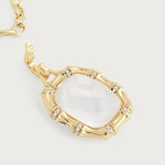 Bamboo With Stone Pendant Necklace-AnabelAram-13011109623