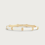 Bamboo Enameled Hinged Bangle-Anabel Aram