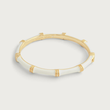 Bamboo Enameled Hinged Bangle-Anabel Aram