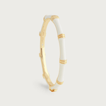 Bamboo Enameled Hinged Bangle-Anabel Aram