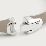 Bamboo Enameled Hinged Silver Bangle-Anabel Aram