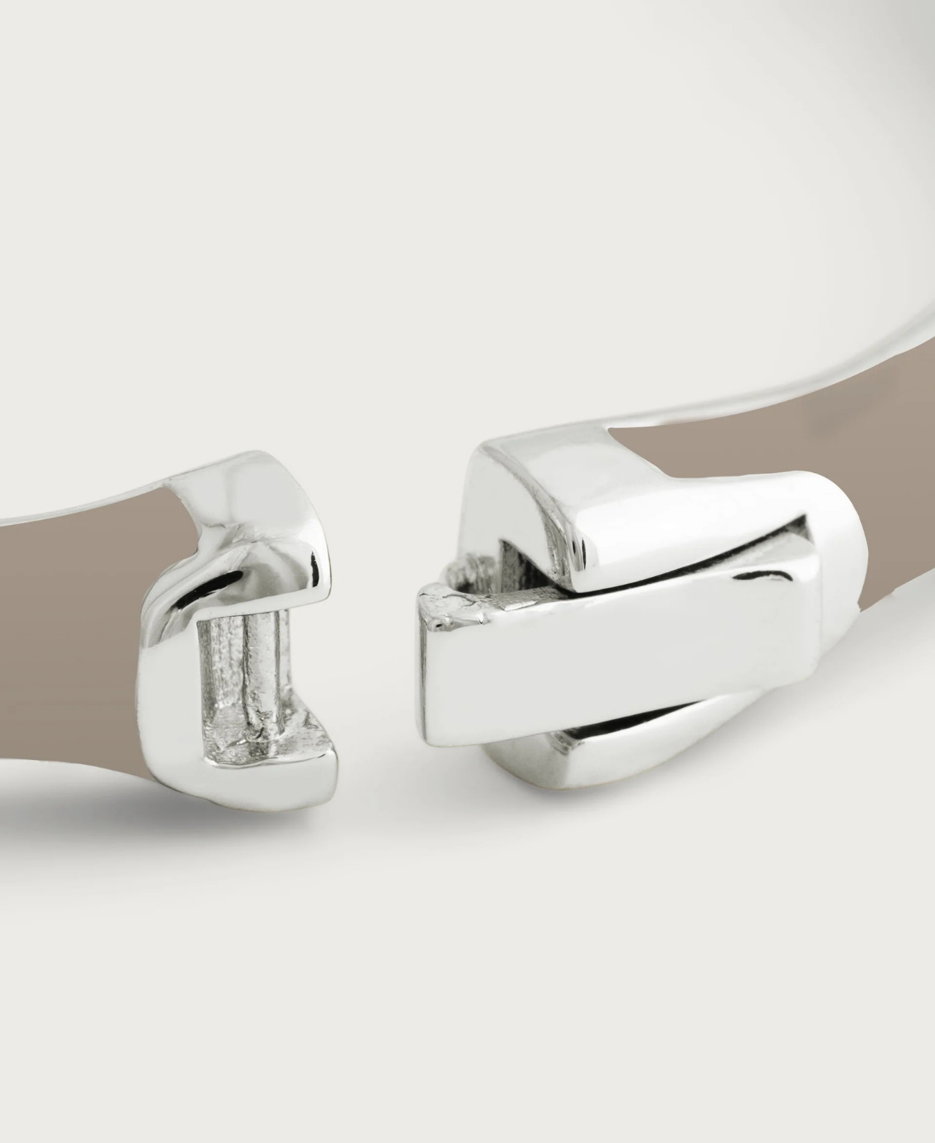 Bamboo Enameled Hinged Silver Bangle-Anabel Aram