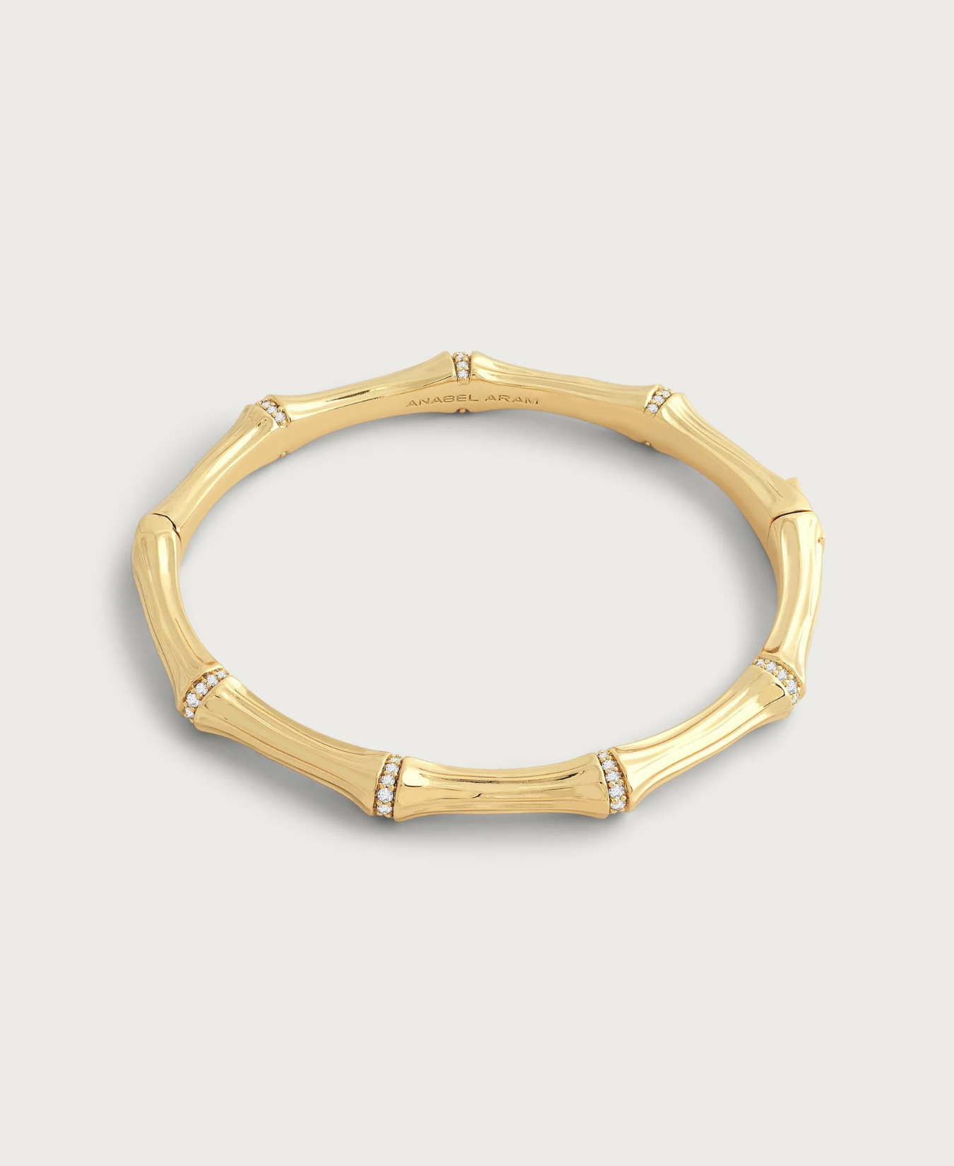 Bamboo Hinged Bangle-Anabel Aram