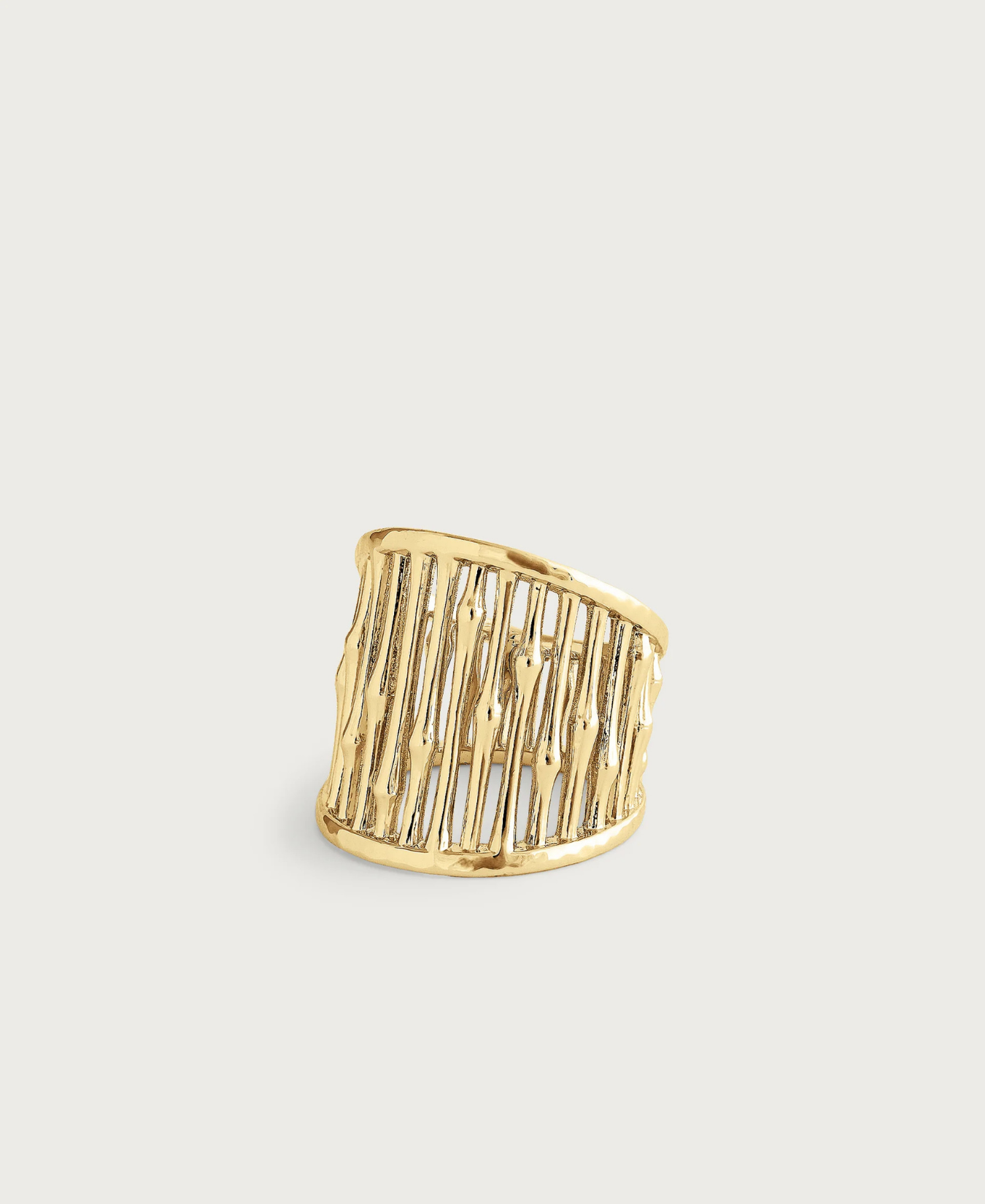Bamboo Wide Ring-Anabel Aram
