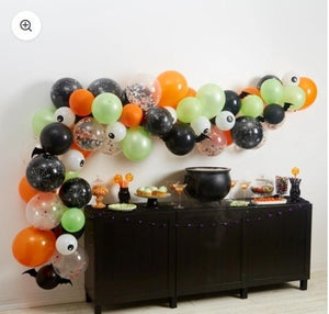 Bats Balloon Halloween Garland