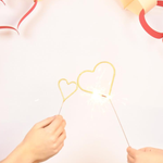 Big 8" Gold Heart Sparkler Wand Card - Celebrate-Tops Malibu-71005