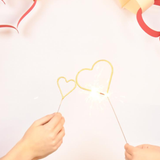 Big 8" Gold Heart Sparkler Wand Card - Celebrate-Tops Malibu-71005