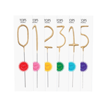 Big 8" Gold Number Sparkler Wand Card-Singles-Tops Malibu