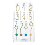 Big 8" Gold Number Sparkler Wand Card-Singles-Tops Malibu