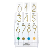 Big 8" Gold Number Sparkler Wand Card-Singles-Tops Malibu