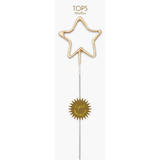 Big 8" Gold Star Sparkler Wand Card - Celebrate-Tops Malibu-71008