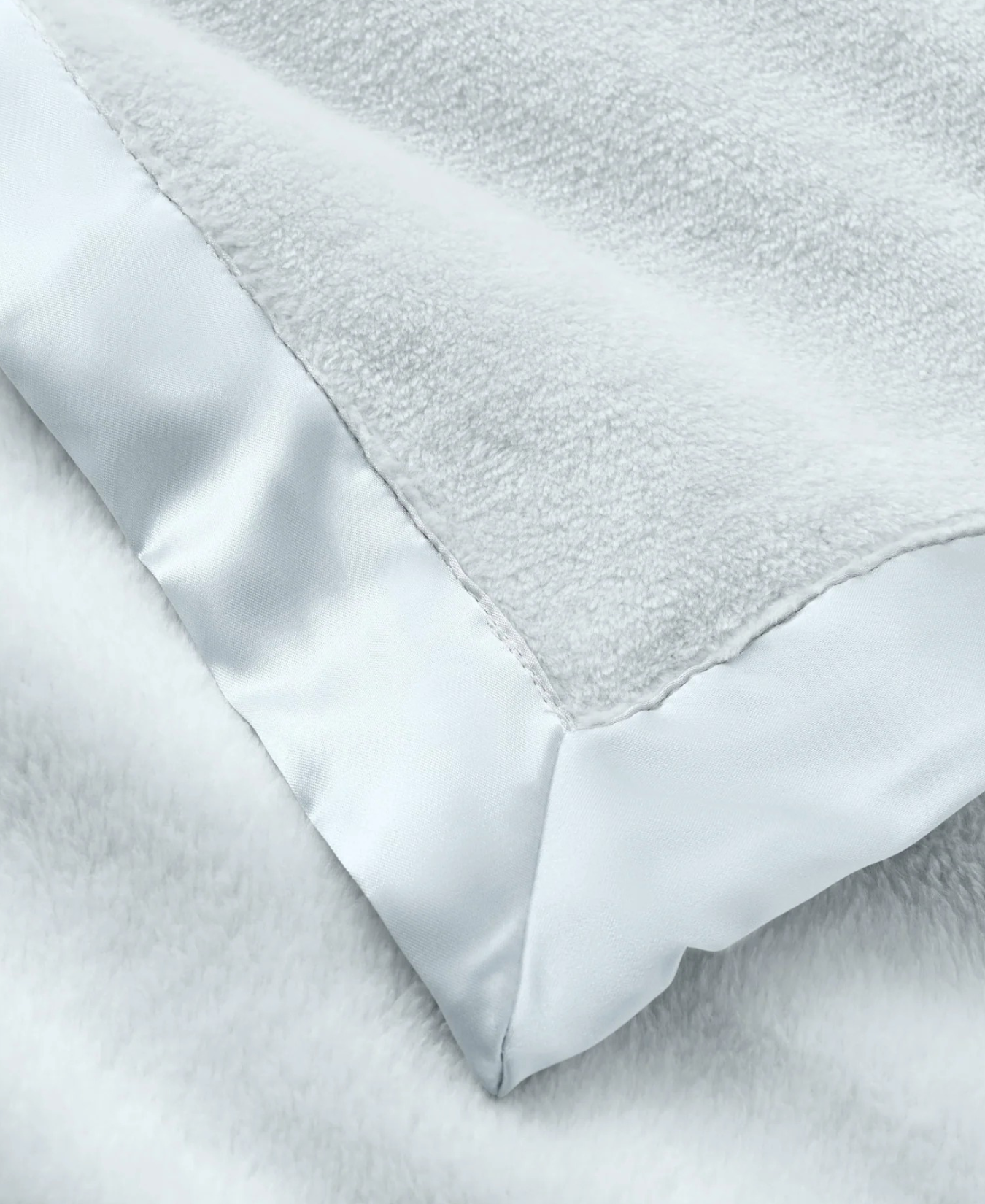 Blanket Blue Fleece with Satin Trim_Elegant Baby_89570