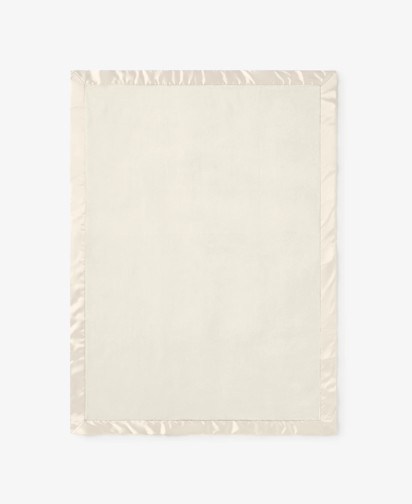Blanket Cream Fleece with Satin Trim_Elegant Baby_89571