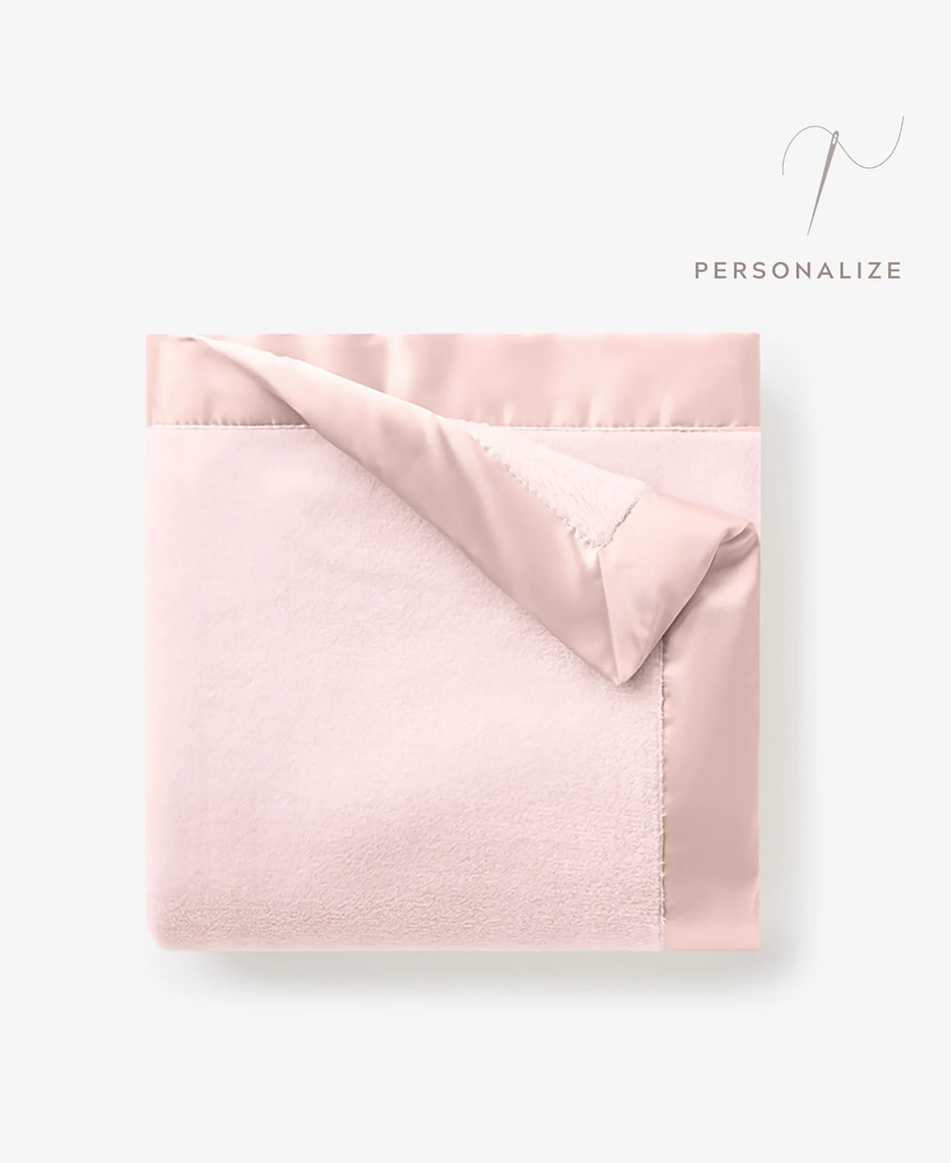 Blanket Pink Fleece with Satin Trim_Elegant Baby_89563