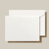 Blind Embossed Notes Pearl White