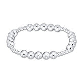 Classic Blissful Pattern 3 MM Bracelet  -6MM Sterling