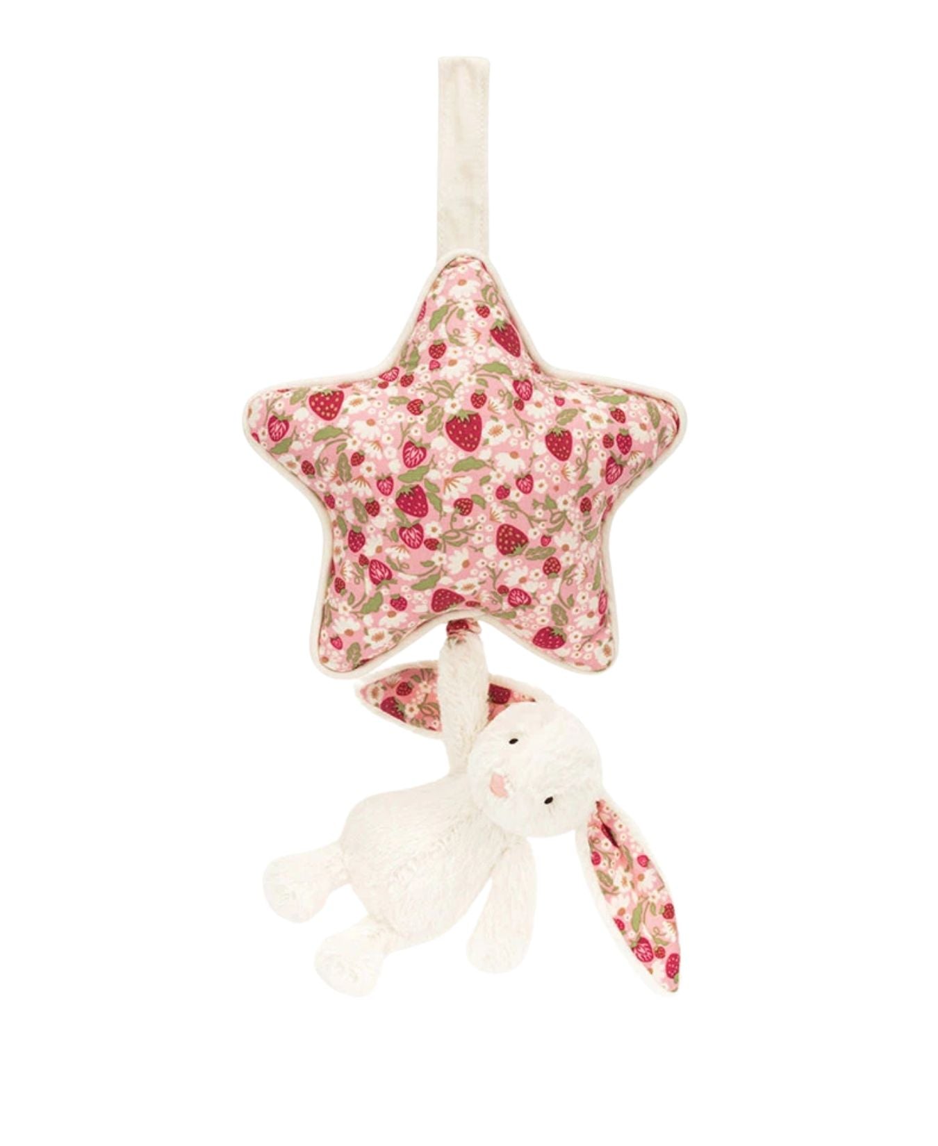 Blossom Cream Bunny 'Berry' Musical Pull_Jellycat_MP4MS