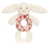 Blossom Cream Bunny 'Bery' Ring Rattle_Jellycat_BRR4MS