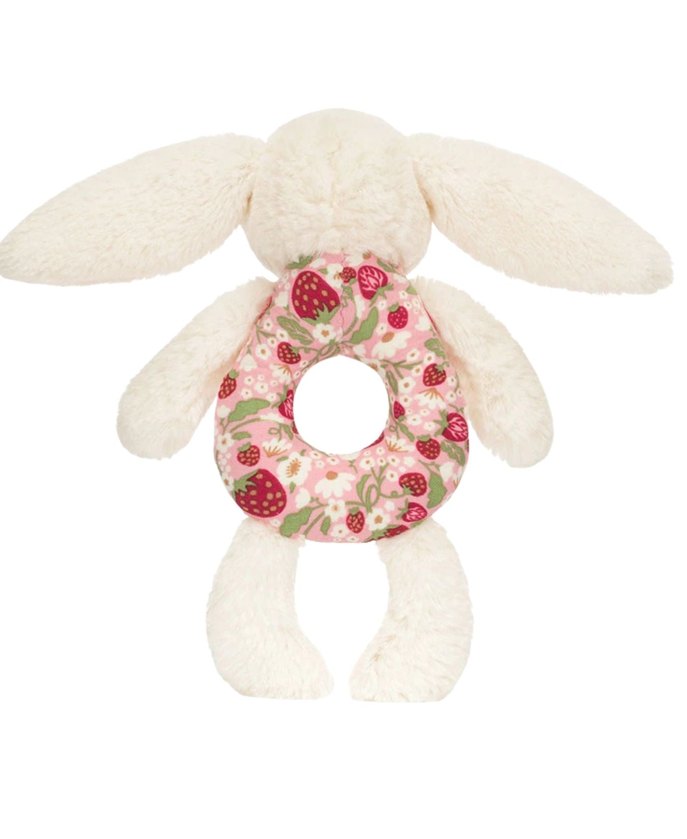 Blossom Cream Bunny 'Bery' Ring Rattle_Jellycat_BRR4MS