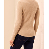 Brushed Waffle Knit Henley Long Sleeve Shirt-Tribal-5899O-5159