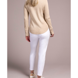 Brushed Waffle Knit Henley Long Sleeve Shirt-Tribal-5899O-5159