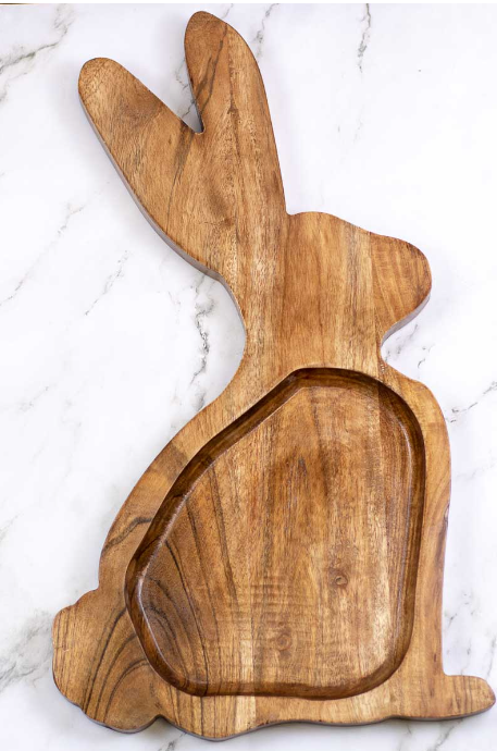 Bunny Serving Tray Natural